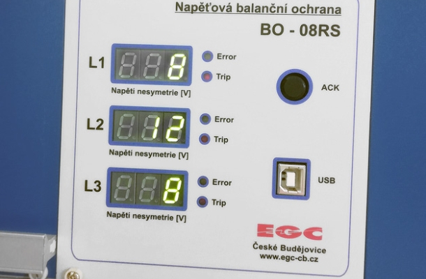 BO-08RS - napěťová balanční ochrana pro vazební filtry vysílačů HDO